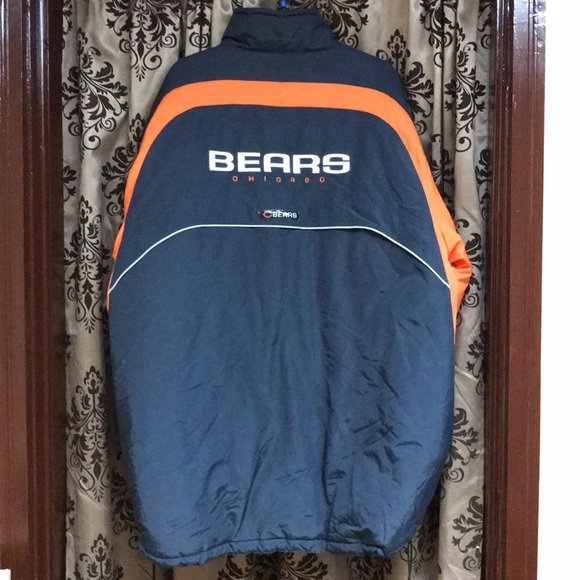 NFL Chicago Bears Reebok Parka Jacket With Matching Beanie Included - Picture 3 of 14